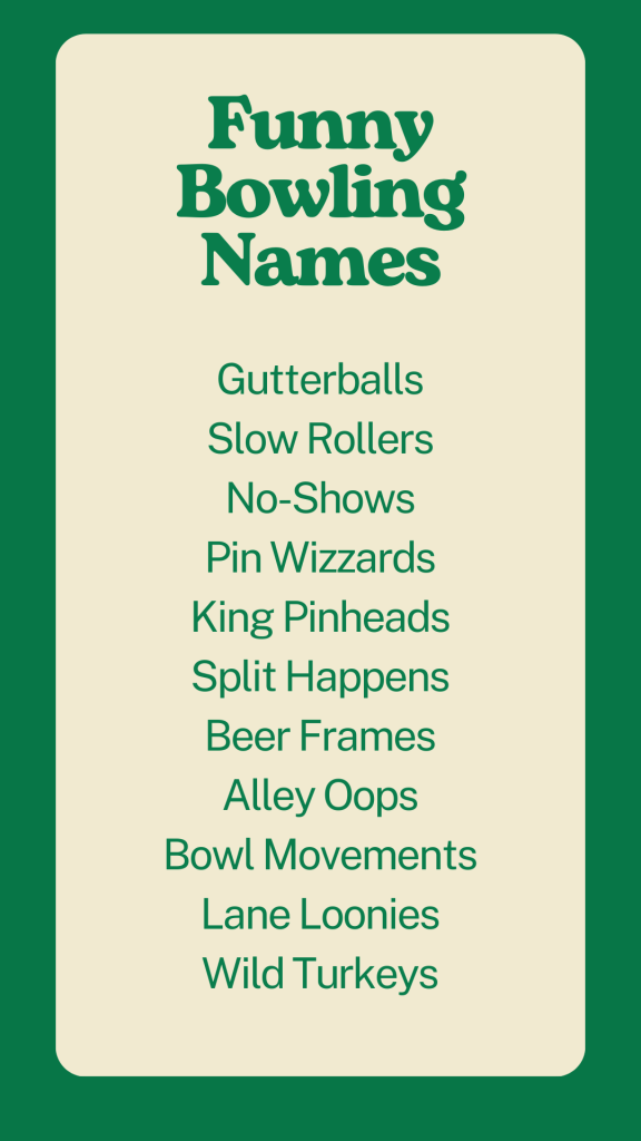 Funny Bowling Names